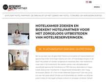 Tablet Screenshot of hotelpartner.nl